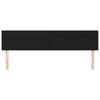 vidaXL Kopfteile Schwarz 160x5x78/88 cm Stoff