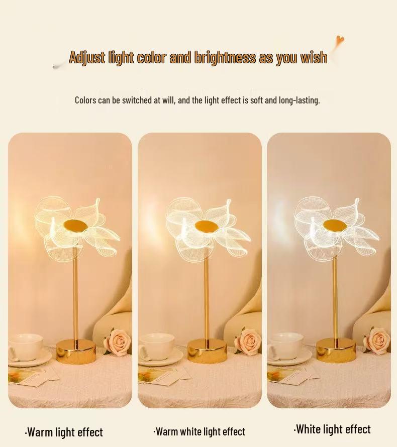 Elegant Acrylic Butterfly Table Lamp - Ideal for Bedrooms, Bedside, Hotels & Dining Spaces