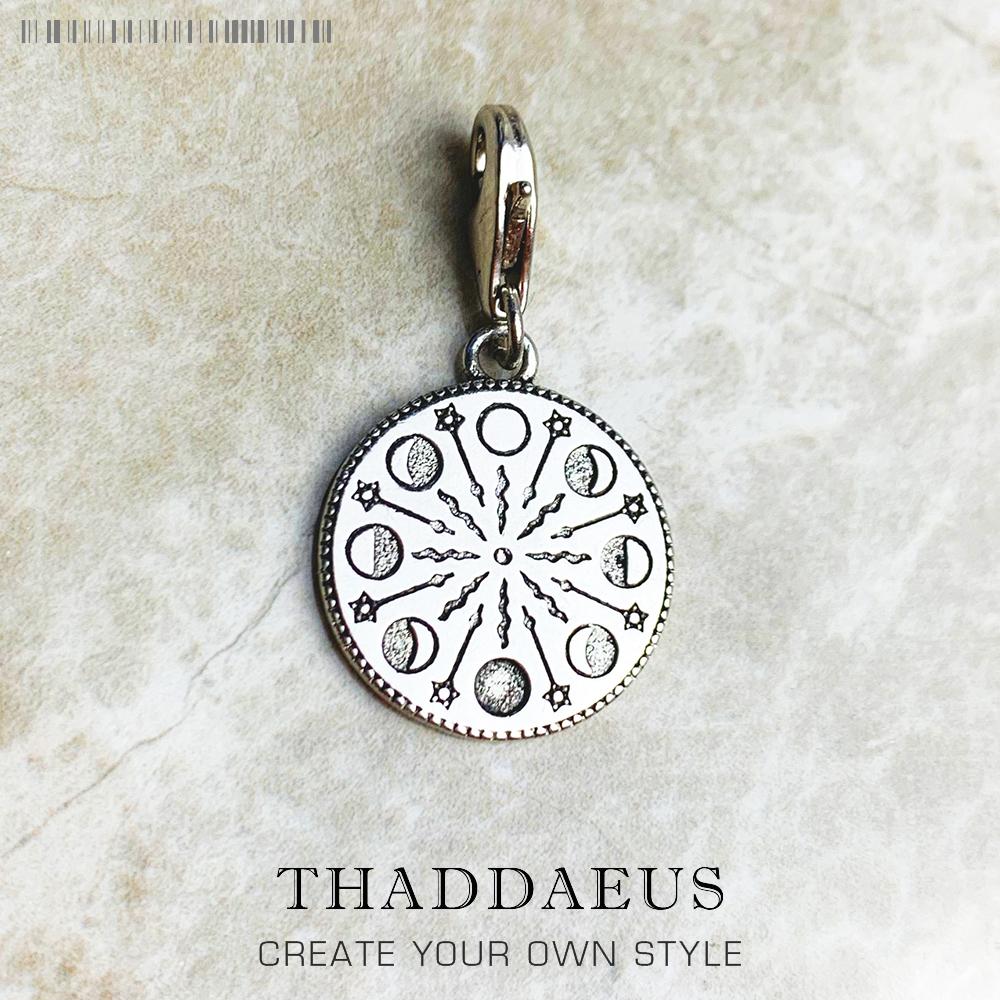 

Moonphase Pendant 925 Silver Dangle Charm Women Men Vintage Fine Jewelry