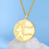 Lemegeton BasketBall Necklace For Boy Men's Hip Hop Sports Necklace Stainless Steel Gold Plated Vintage Baseball Sports Chain