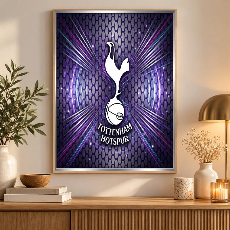 Tottenham Hotspur Diamond Painting Kit 5D Full Drill DIY Diamond Mosaic Wall Art Home Decor