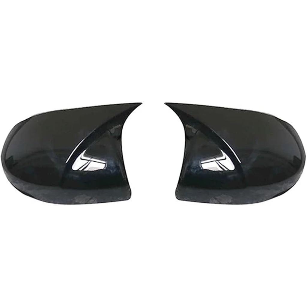Side Rearview Mirror Cap Wing Mirror Cover Compatible With Honda Jazz GK5 2014-2020 Car Accessories(Low Prof Black)