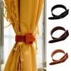 PU Leather Curtain Tie Strap Solid Color Curtains Fixing Tool Curtains Clamp Buckle  Bedroom