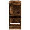 Vidaxl Stolik Barowy Z Przegródkami, Przydymiony Dąb, 90X47,5X103,5 Cm