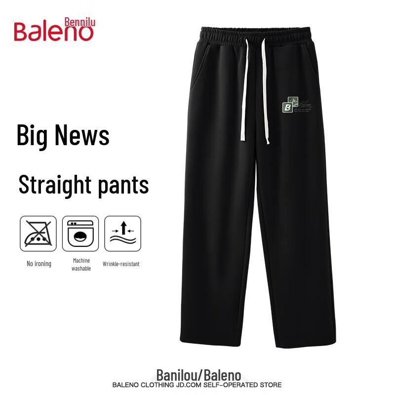 

Baleno Men s Relaxed Fit Straight-Leg Casual Pants 4XL
