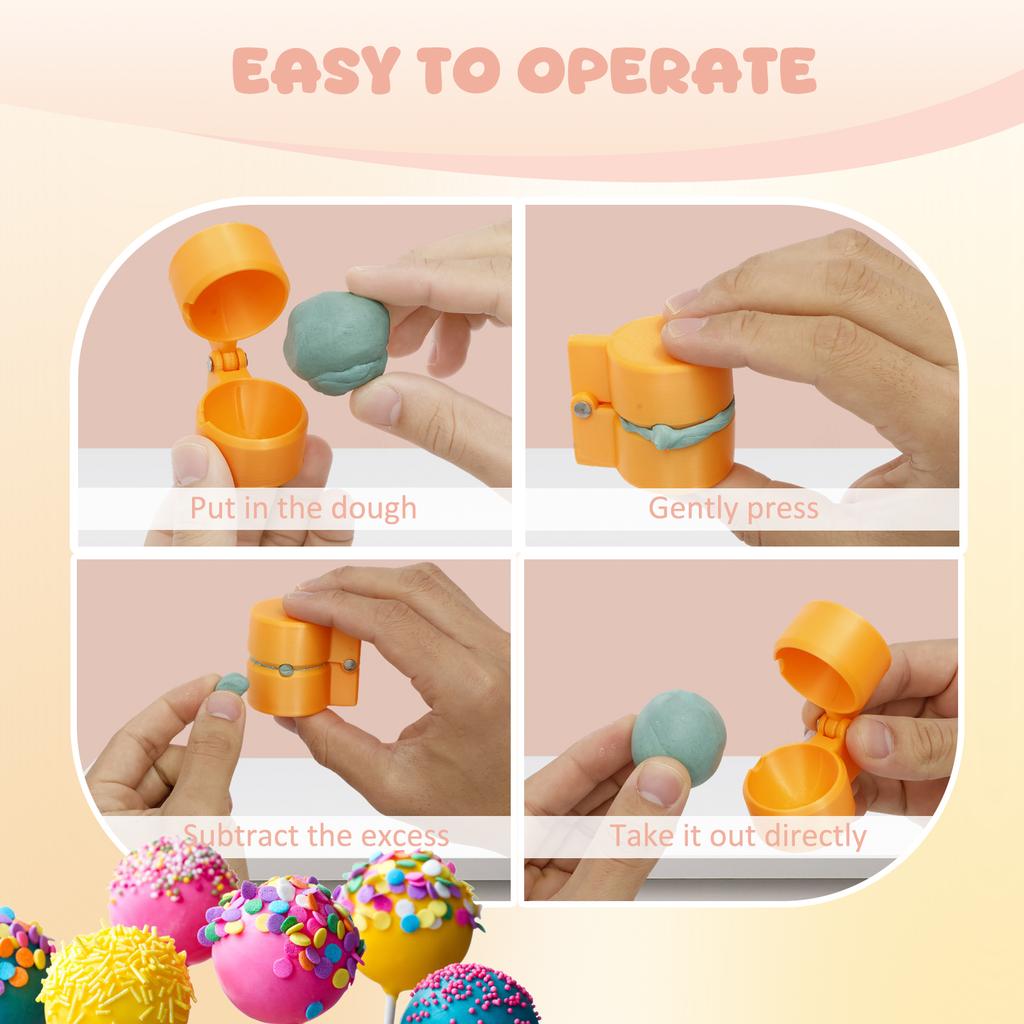 Plastic Round Cake Pop Mold Cake Pop Mold Disk Shape Non-stick Doughnut Muffin Cups Cake Baking Tools for Kitchen Supplies