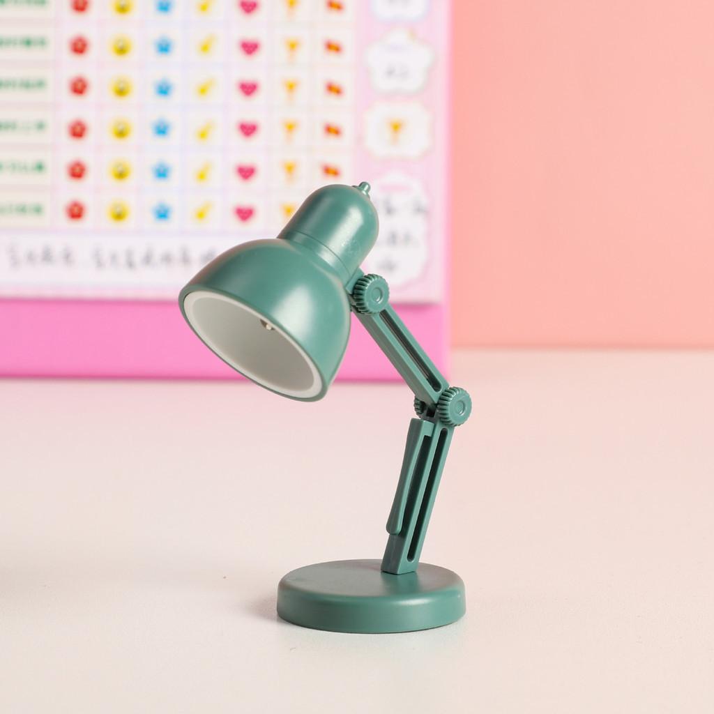 Lamp Mini Table Led Folding Portable Small Night Light Button Powered Battery