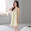 Sleeveless Nightdress with Chest Pad, Women's Summer Cotton Vest Pajamas 1011 New Loose Outer Dress for Pregnant Women