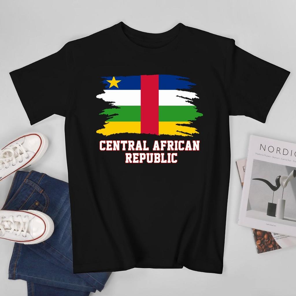 More Design Unisex Tshirt Central African Republic Tees Tshirt Oneck T Shirts Unisex Boys Clothing 100 Cotton