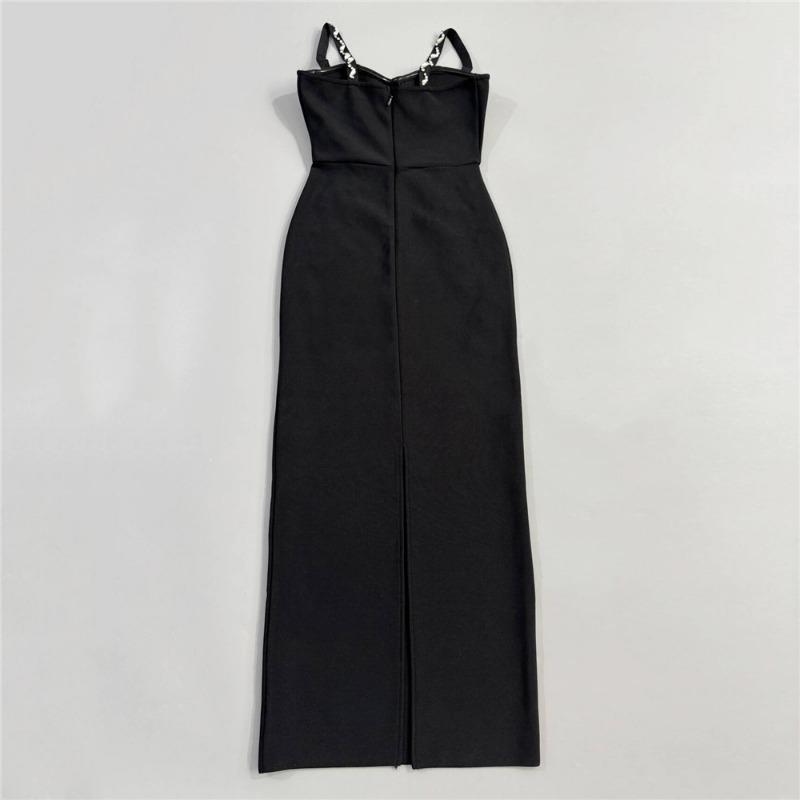 New Order Diamond Suspender Bandage Dress Sexy Slim Sleeveless Dress Fashion Halter Party Dress