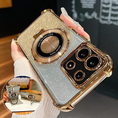 Note13 Überzug Magnetischer Halter Fall Auf Für Xiaomi Redmi Hinweis 13 Pro 4g 5g 13pro 12 Redmi13 13c Silikon stehen Abdeckung Poco X6 M6