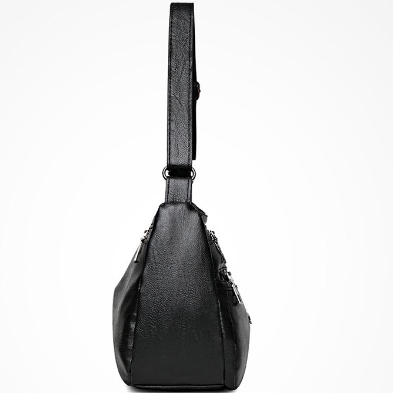 Dámská vícevrstvá crossbody taška s měkkou texturou velká kapacita kvalitní taška přes rameno nová