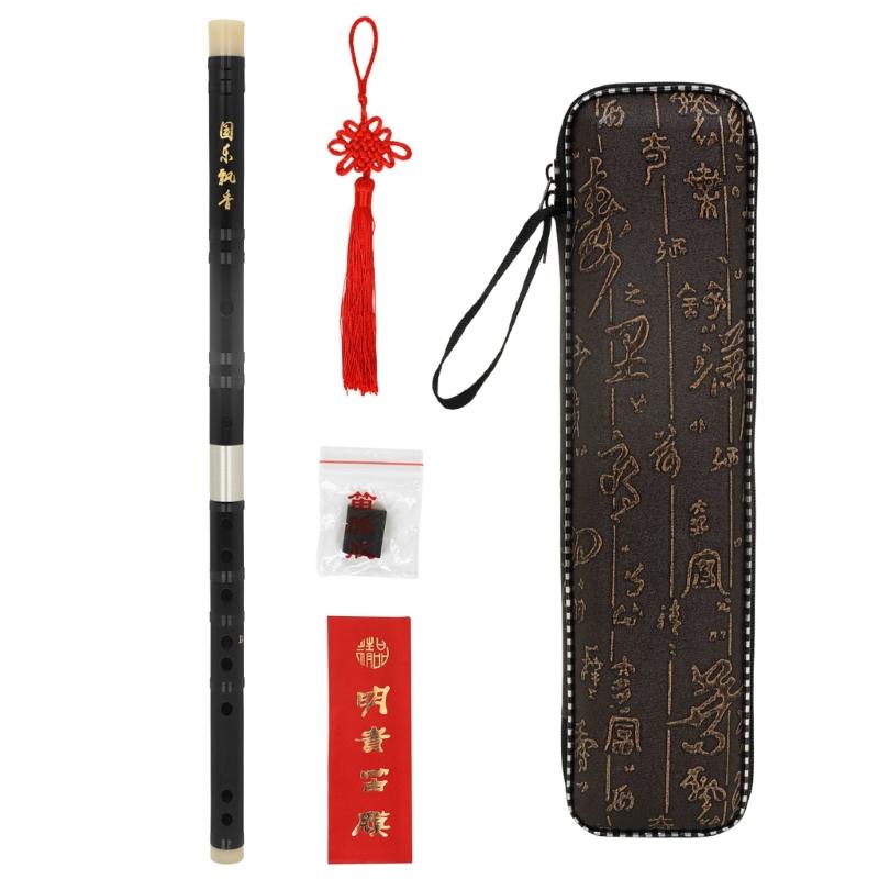 Student Redwoods Flute Portable Flute Chinese Instrument Flute Tradition Musical Instruments for Kids Adults Beginners