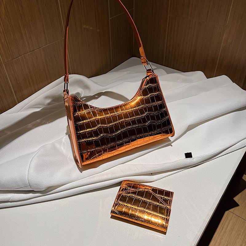 

Trendy Street Style Shoulder Bag For Women 2023 Summer Fashion Pu Material помаранчевий