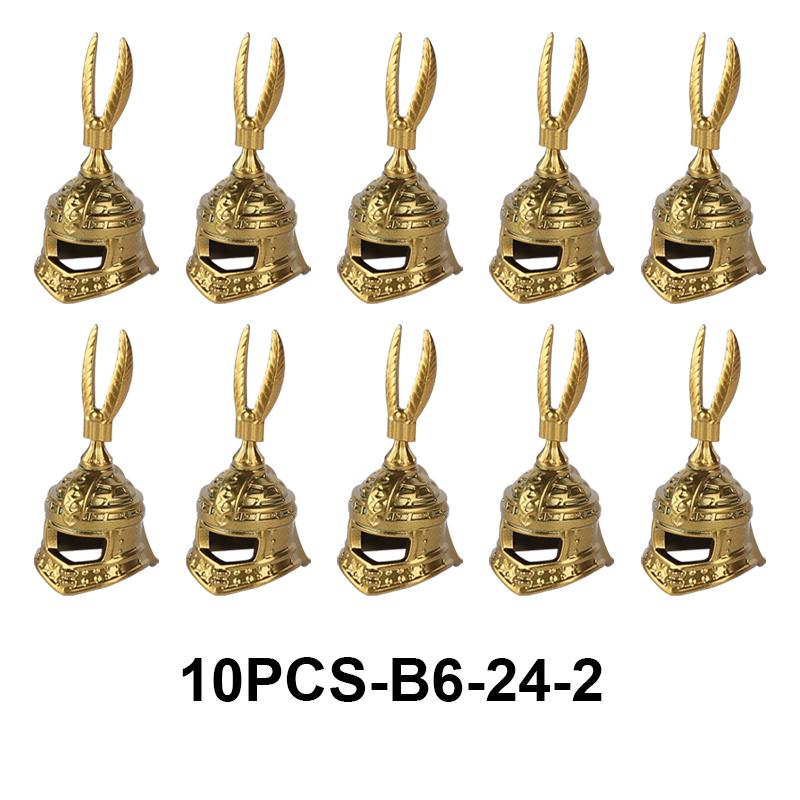 Mittelalterliche Militärburg Ritter Rüstung Bausteine Schulterpanzer Rüstungszubehör Roter Löwe Schwarzer Adler Waffensteine Spielzeug