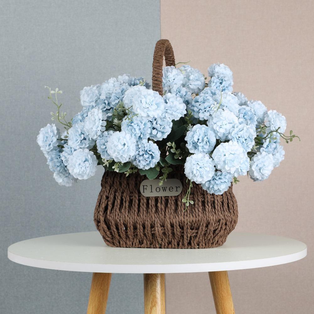 Colorful Simulation Hydrangeas Fade-Resistant Realistic Fake Flowers Table Ornaments DIY Artificial Plants