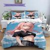 Darling In The Franxx Nice Fan Gift Anime Daily Use Bedding Patterned Pillowcase & Duvet Cover Set Ornament -xia10
