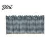 Kitchen Window Plaid Decor Through Rod Lace Valance Short Curtain Drape Home