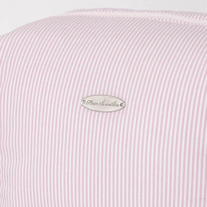 Striped Cotton Pouch (pink)