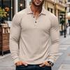 Men's Long Sleeve T-shirt Fashion Men's Designer Clothing Spring And Autumn Thin Stretch Slim Lapel Men's Shirts Men's Clothing