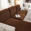 Thick Velvet Sofa Cover Solid Color Sofa Cushion Cover Elastic Slipcover All-inclusive Couch Cover Dining Room