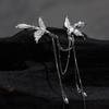 Personality Design Silver Color Lovers Phoenix Brooches for Women Charm Enfashion Long Tassel Pendant Pins Suit Accessories Gift
