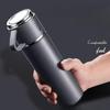 1PC Water Bottle with 3 Lids Leakproof Vacuum Insulated, 304 Stainless Steel Thermal Cup for Hot/Cold Drinks, Portable for Travel, Office, Camping