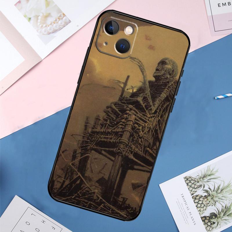 

Художественный чехол Zdzislaw Beksinski для iPhone 14 15 16 Pro Max 11 12 13 Mini X XR XS Max Plus Задняя крышка телефона iPhone 13
