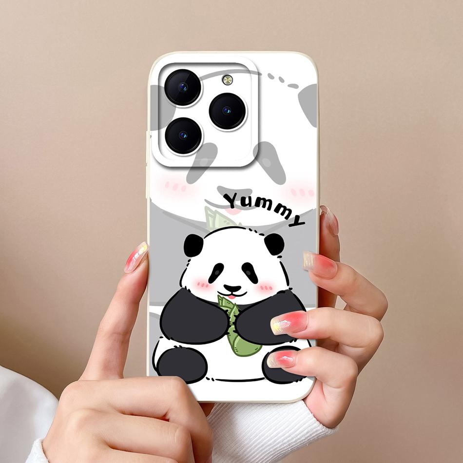 Case For Realme C61 C63 Cute Girl Phone Covers For Realme C 61 Camera Protection Liquid Silicone Anti Drop Soft Back Cover Capa