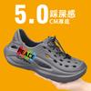 Hole shoes men's new summer wear breathable thick-soled casual sports wear-resistant stepping on shit feeling beach wading sandals