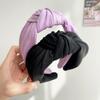Retro Fresh Cream Knot Hairband High Hairline Face Washing Headband Women's Hair Accessories Stylish New
