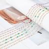 1Meter Stainless Steel Chain Boho Colorful Cube Square Crystal Beads Chain for DIY Necklaces Bracelets Holiday Jewelry Making