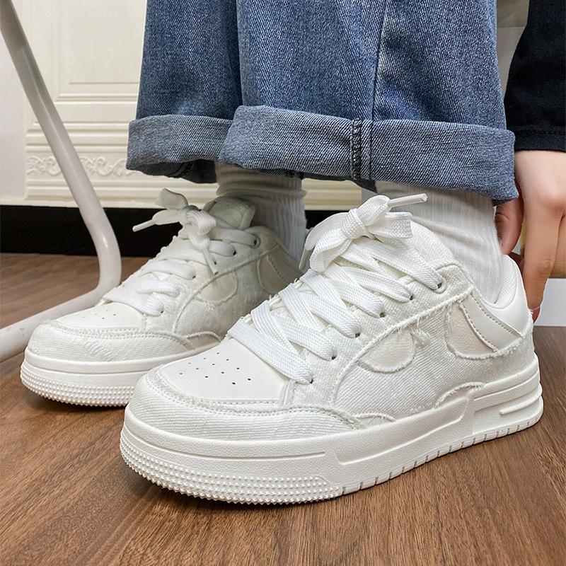 New couple skateboard shoes niche ins retro board shoes student casual running 36