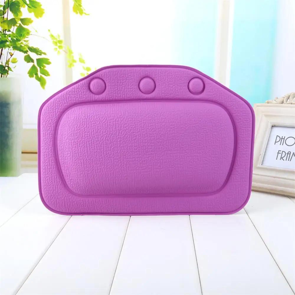 Almohada de Bañera Reposacabezas Impermeable PVC Almohadas de Baño Cojín Reposacabezas Cuello Almohadas con Ventosas Accesorios de Baño