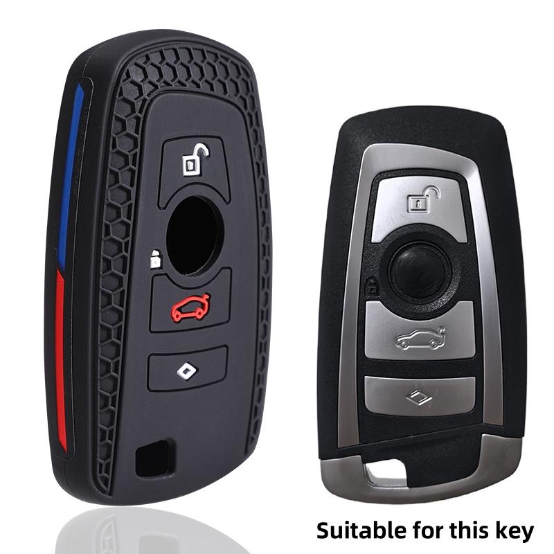 Silicone Car Key Case Cover Fob For Bmw F10 F20 F30 G20 G30 F15 F16 G01 G02 G05 X1 X3 X4 X5 X6 1 3 5 7 Series G07 F34 Key Bag