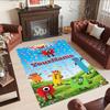 Numberblocks Personalized Name Floor Rug Office Rug Perfect for Playrooms Entryway Game Room Study room Antislip Carpet Anime Office Decor