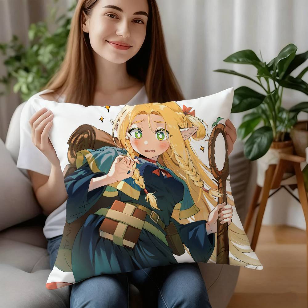Anime M-Marcille Donato Kissenbezug Sofa Dekoration Zuhause Beidseitiger Druck Kurzer Plüsch Kissen Kissenbezug Weihnachtsgeschenk