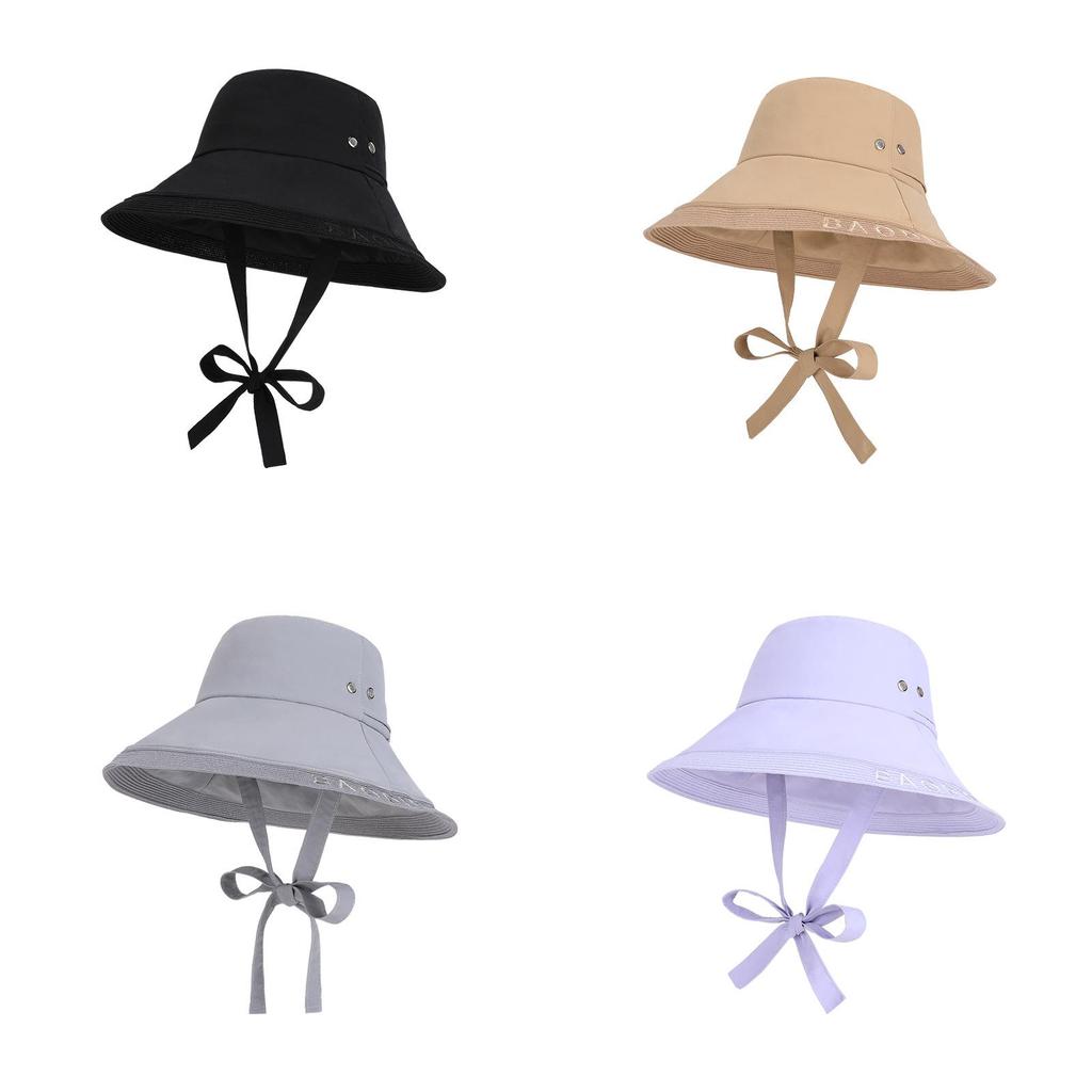 Summer Sun Protection Cap With Large Brim For Outdoor Activities