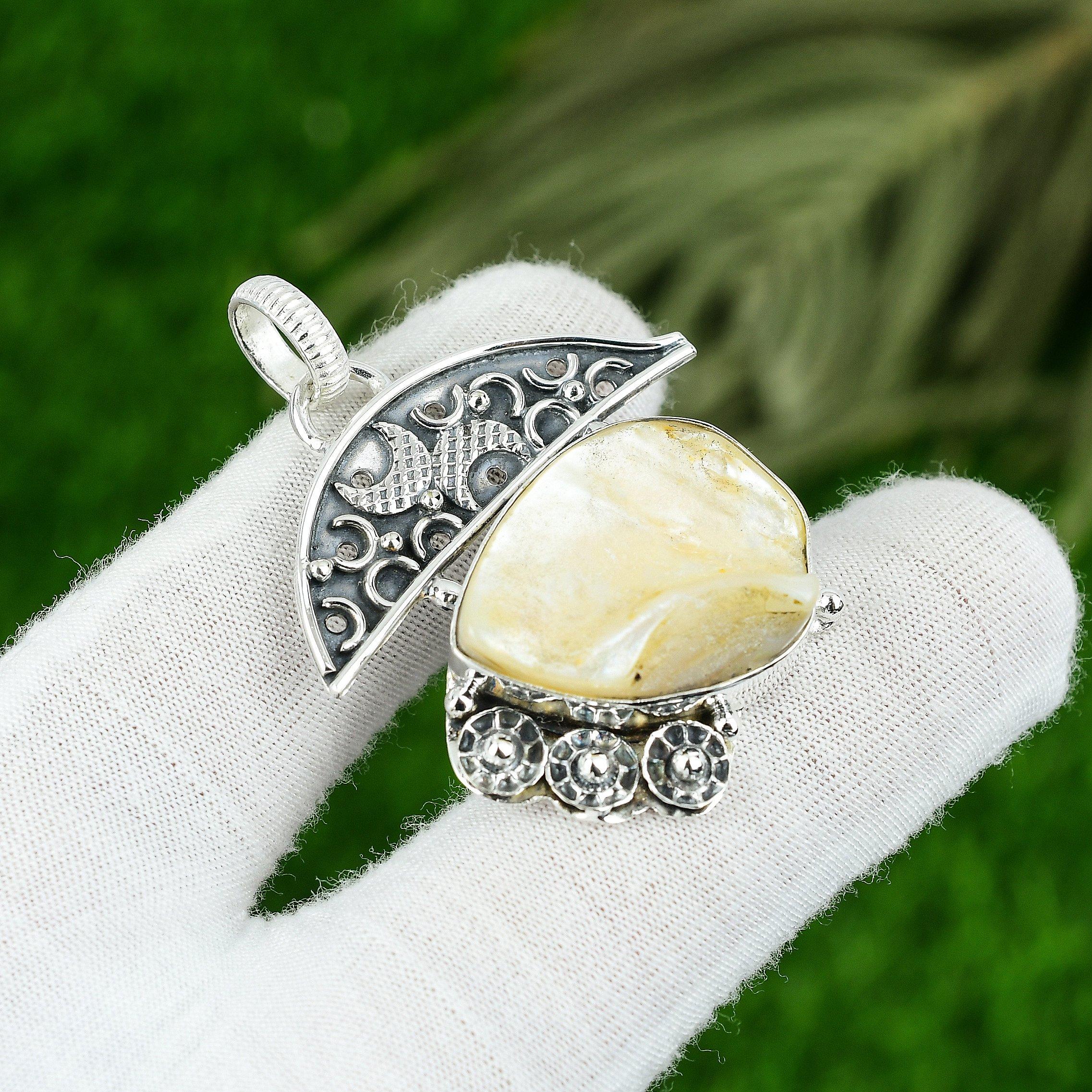 

Подвеска из натурального перламутра, ювелирное изделие из стерлингового серебра 925 пробы для девочек