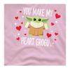 Star Wars: The Mandalorian Unisex Adult You Make My Heart Grogu T-Shirt