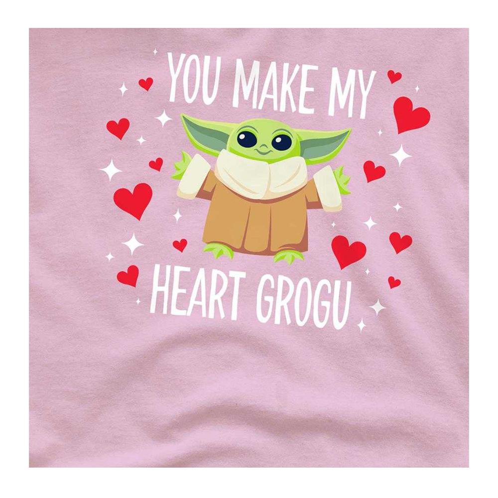 Star Wars: The Mandalorian Unisex Adult You Make My Heart Grogu T-Shirt
