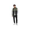 Li Ning Série Football Logo Color Block Chaud Col Montant Gilet en Coton Homme Gilets Vert Foncé AMMR015-2