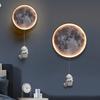 2024 Modern Astronaut Moon Wall Lamp for Children's Bedroom