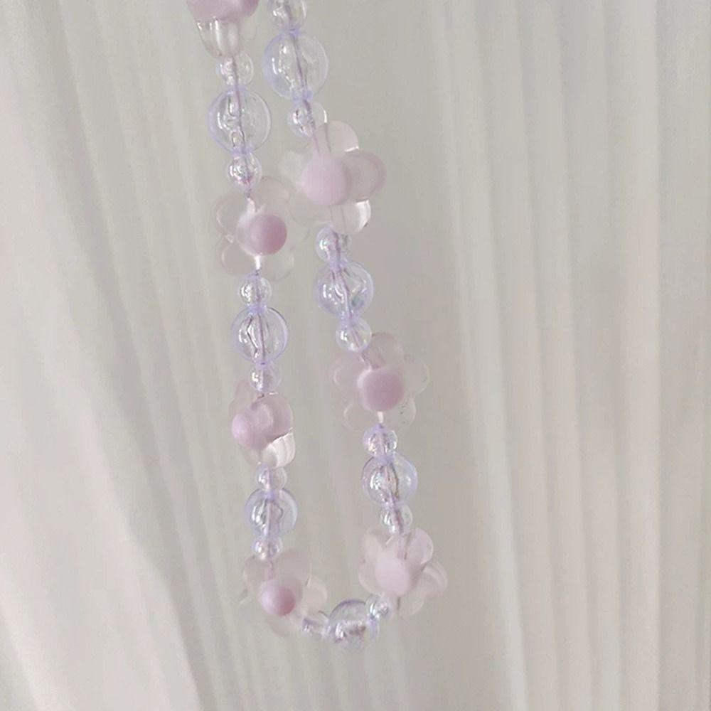 Rope Laser Beads Mobile Phone Chain Wrist Hand Lanyard Hand Strap Mobile Phone Straps Hanging Rope