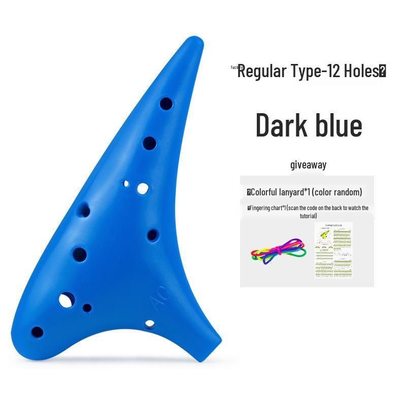 Golden Cicada 12-Hole Resin Alto Ocarina: Beginner-Friendly, Drop-Resistant Musical Instrument for Children and Professionals