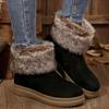 Fashion Women Winter Warm Slip On Round Toe Waterproof Snow Boots Women Trend Fashion Outdoor Comfortable Casual Boots Shoes for Women