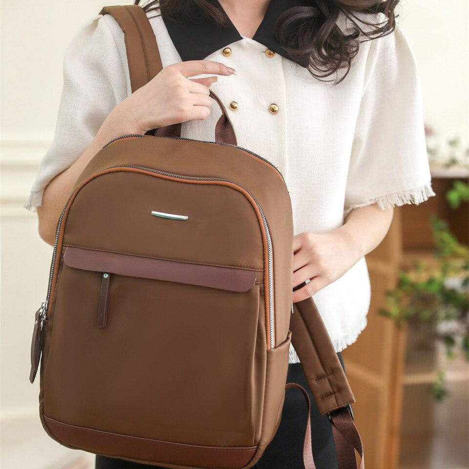 Plecak szkolny dla nastoletnich dziewcząt nylonowy kobiecy plecak damski solidny słynny plecak damski na co dzień