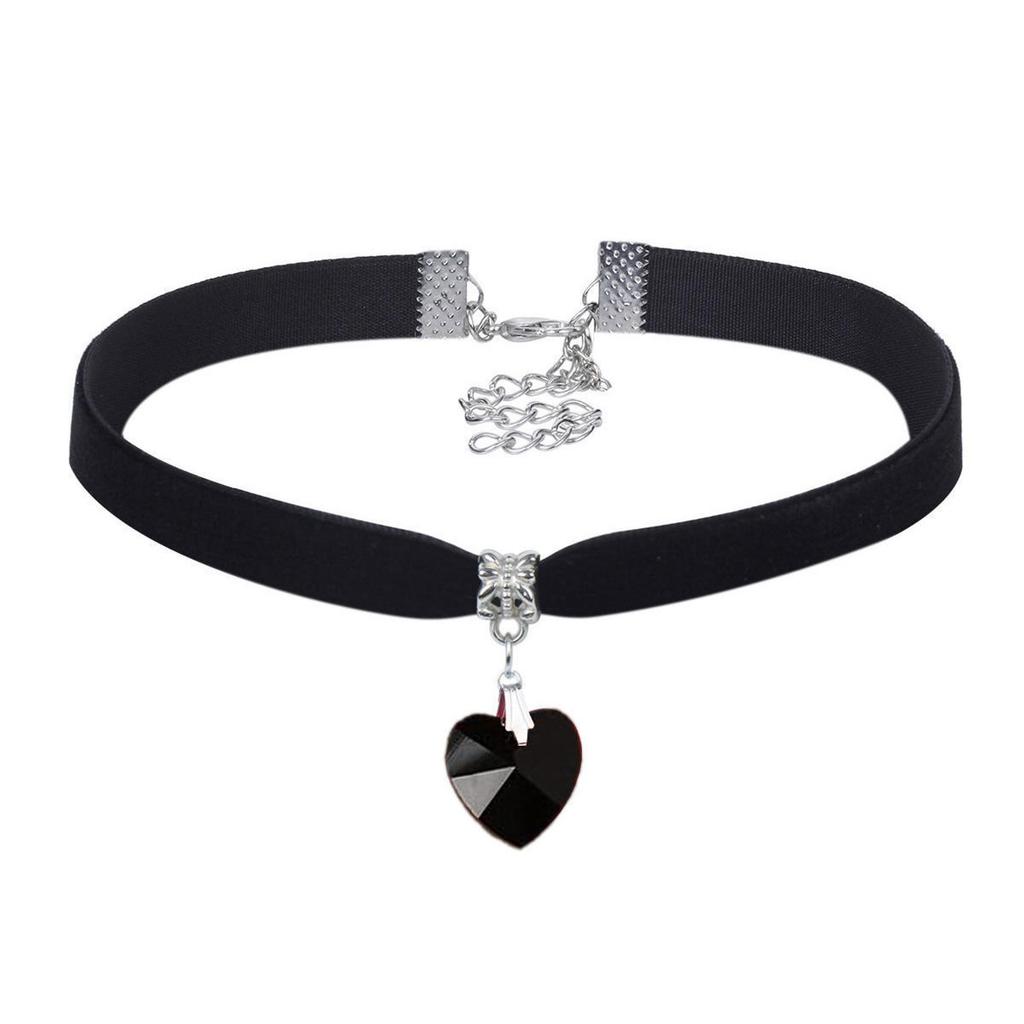 Collana Punk Retrò Gotica, Collana alla Moda in Velluto da Donna, Accessori Gioielli di Nicchia Stile Dark