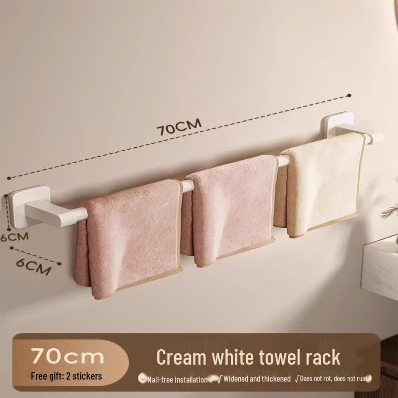 LIEI Cream Style No-Drill Double Towel Rack