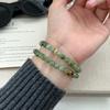 Natural Stone Jasper Double-Layer Beaded Bracelet - Retro Chinese Style Jewelry for Women